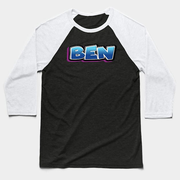 Ben Baseball T-Shirt by ProjectX23Red